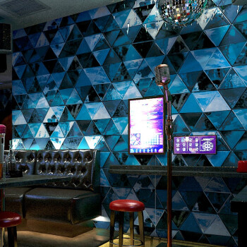 Ktv壁紙3 D立体個性ファッション輝く壁紙バーホテルのおしゃれなダンスルームのテーマルーム壁紙